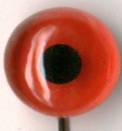 OFF WIRE GLASS EYES Tohickon #112 RED FLAT BACKS