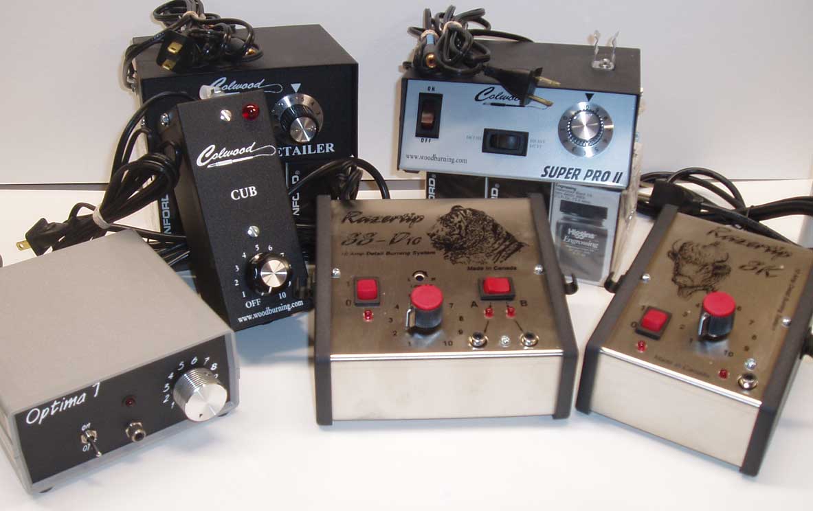 Wood & Gourd Burners, Power Units and Sets