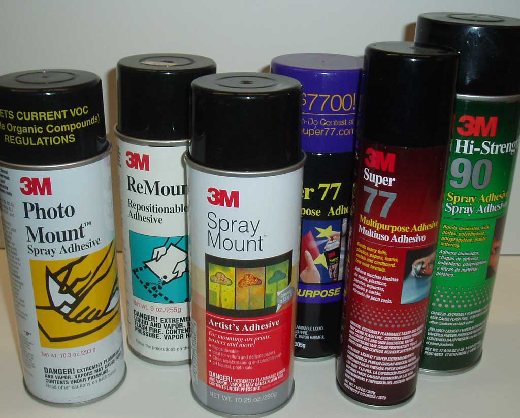 All Sprays -  Glues/Fixatives/Finishes