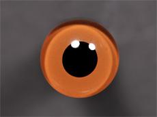 OFF WIRE GLASS EYES Tohickon #112 HAZEL FLAT BACKS