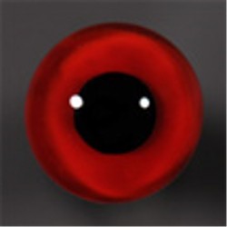 OFF WIRE GLASS EYES Tohickon #112 Dk RED FLAT BACKS