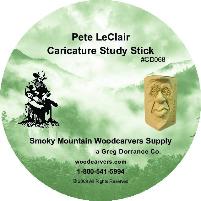 CD - Pete LeClair How to Carve a Caricature Study Stick